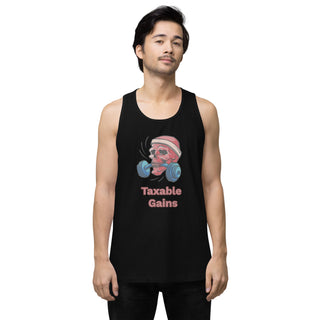 Taxable Gains Men’s premium tank top