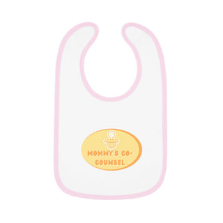 Mommy's Co - Counsel Baby Contrast Trim Jersey Bib - *This is not legal advice