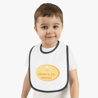 Mommy's Co - Counsel Baby Contrast Trim Jersey Bib - *This is not legal advice
