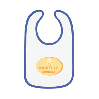 Mommy's Co - Counsel Baby Contrast Trim Jersey Bib - *This is not legal advice