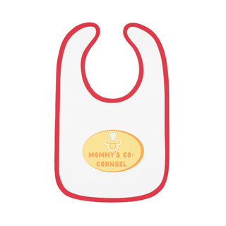 Mommy's Co - Counsel Baby Contrast Trim Jersey Bib - *This is not legal advice