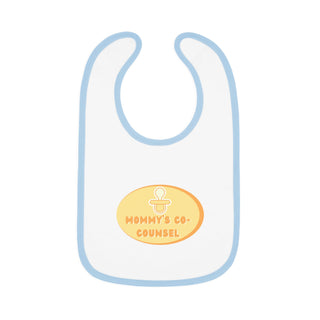 Mommy's Co - Counsel Baby Contrast Trim Jersey Bib - *This is not legal advice