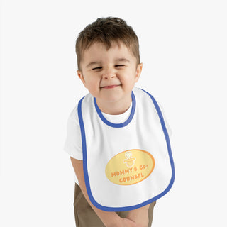 Mommy's Co - Counsel Baby Contrast Trim Jersey Bib - *This is not legal advice