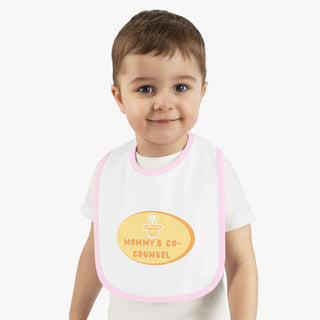 Mommy's Co - Counsel Baby Contrast Trim Jersey Bib - *This is not legal advice