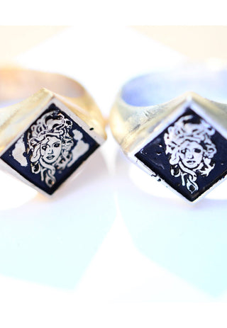 Not Very Demure Medusa Signet Ring - *This is not legal advice