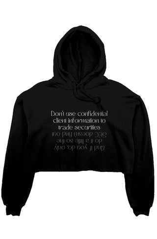 O'Hagan crop fleece hoodie - *This is not legal advice