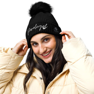 Paralegal Columbia pom - pom beanie - *This is not legal advice