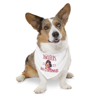 "Pawtners in Crime" Pet Bandana Collar - *This is not legal advice