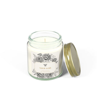 Personalized Scented Coconut Apricot Candles (4oz, 9oz) - *This is not legal advice