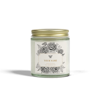 Personalized Scented Coconut Apricot Candles (4oz, 9oz) - *This is not legal advice