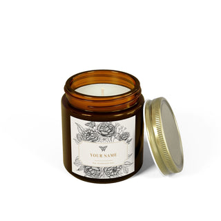 Personalized Scented Coconut Apricot Candles (4oz, 9oz) - *This is not legal advice