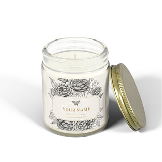 Personalized Scented Coconut Apricot Candles (4oz, 9oz) - *This is not legal advice