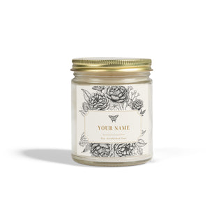 Personalized Scented Coconut Apricot Candles (4oz, 9oz) - *This is not legal advice