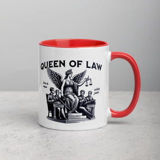 Queen of Law Mug with Color Inside - *This is not legal advice