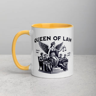 Queen of Law Mug with Color Inside - *This is not legal advice
