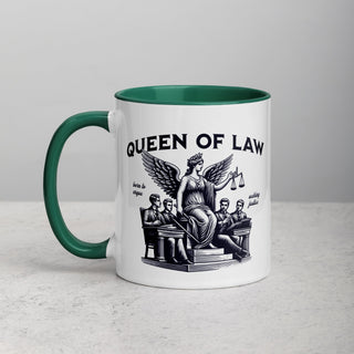 Queen of Law Mug with Color Inside - *This is not legal advice
