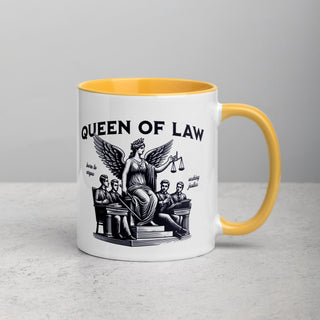 Queen of Law Mug with Color Inside - *This is not legal advice