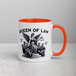 Queen of Law Mug with Color Inside - *This is not legal advice