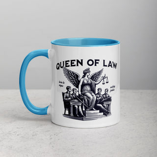 Queen of Law Mug with Color Inside - *This is not legal advice