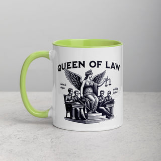 Queen of Law Mug with Color Inside - *This is not legal advice