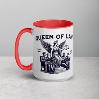 Queen of Law Mug with Color Inside - *This is not legal advice