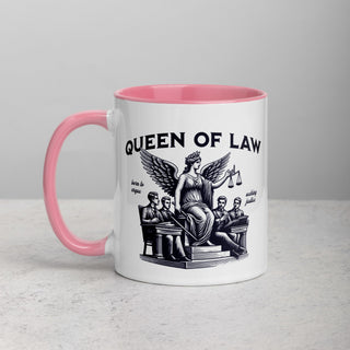 Queen of Law Mug with Color Inside - *This is not legal advice