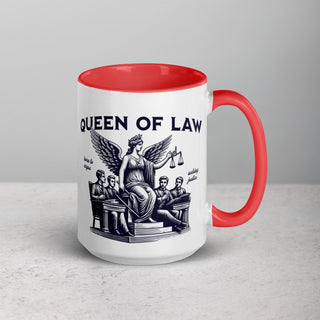 Queen of Law Mug with Color Inside - *This is not legal advice