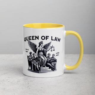 Queen of Law Mug with Color Inside - *This is not legal advice