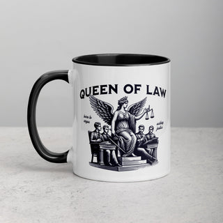 Queen of Law Mug with Color Inside - *This is not legal advice