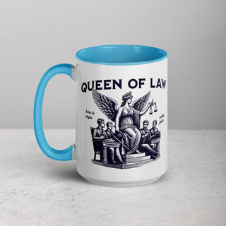 Queen of Law Mug with Color Inside - *This is not legal advice