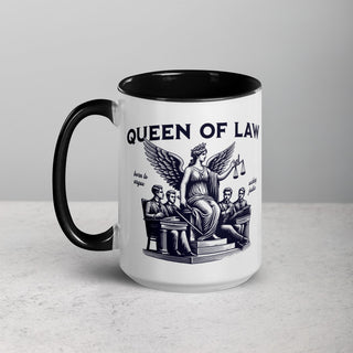 Queen of Law Mug with Color Inside - *This is not legal advice