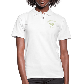 Racketeering Club Women's Pique Polo Shirt - *This is not legal advice