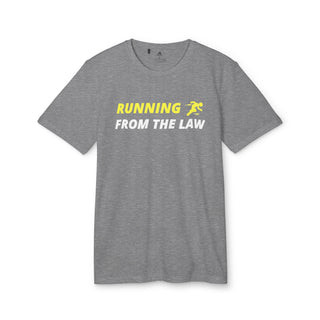 Running from the Law adidas® Unisex Sport T-shirt - *This is not legal advice