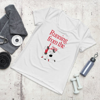 Running From the Law All - Over Print Women's Athletic T-shirt - *This is not legal advice