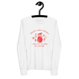 Santa's Under Contract Youth long sleeve tee - *This is not legal advice