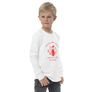 Santa's Under Contract Youth long sleeve tee - *This is not legal advice