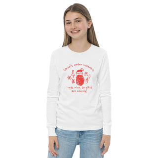 Santa's Under Contract Youth long sleeve tee - *This is not legal advice