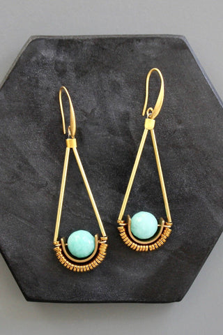 Scales of Justice amazonite earrings - *This is not legal advice