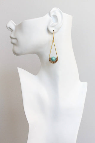Scales of Justice amazonite earrings - *This is not legal advice