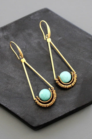 Scales of Justice amazonite earrings - *This is not legal advice