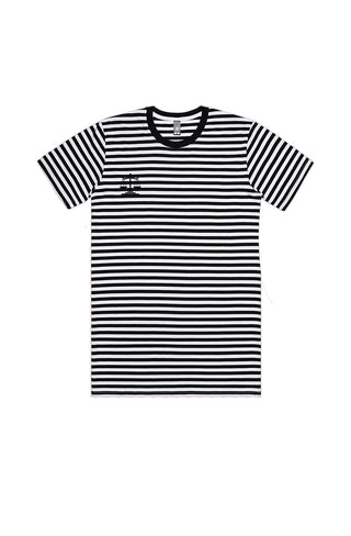 Scales of Justice Black White Stripe Tee - *This is not legal advice