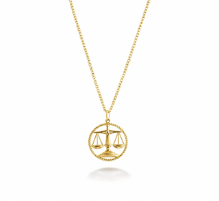 Scales of Justice Gold Necklace - *This is not legal advice