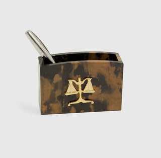 Scales of Justice Pen Holder - *This is not legal advice