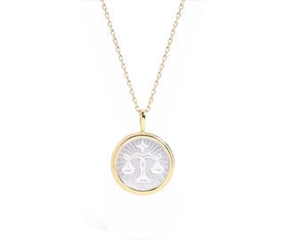 Scales of Justice Vermeil Necklace - *This is not legal advice
