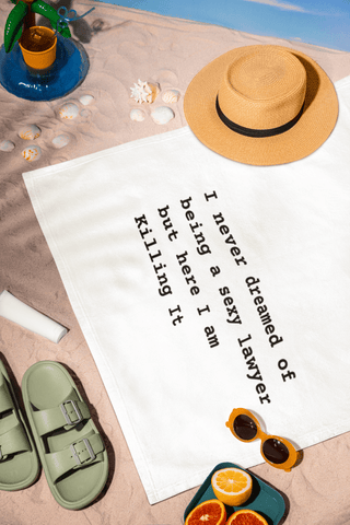 Sexy Lawyer Beach Towel - *This is not legal advice