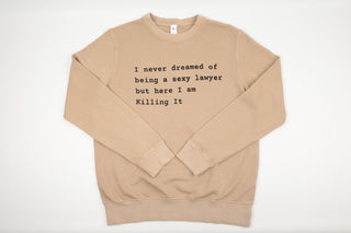 Sexy Lawyer Midweight Organic French Terry Crew - *This is not legal advice
