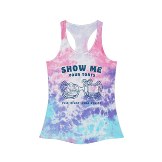Show me your torts Tie Dye Racerback Tank Top - *This is not legal advice