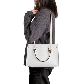 Scales of Justice  Luxury Women PU Tote Bag - White