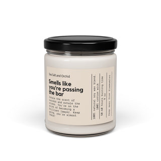 Smells Like you're passing the bar Scented Soy Candle, 9oz - *This is not legal advice