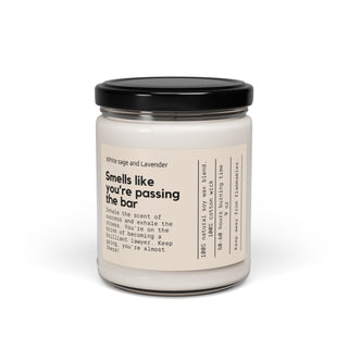 Smells Like you're passing the bar Scented Soy Candle, 9oz - *This is not legal advice